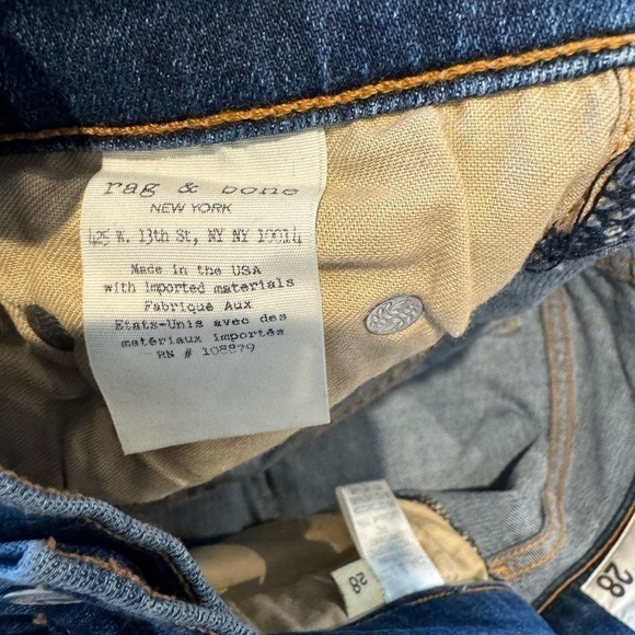 Rag & Bone Bow Ankle Stevie Jeans size 28 - Picture 7 of 13